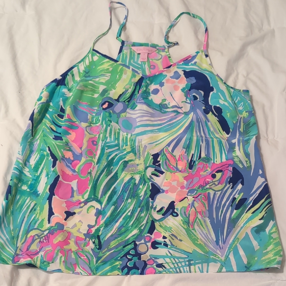 Lilly Pulitzer Silk Tank Sz S
